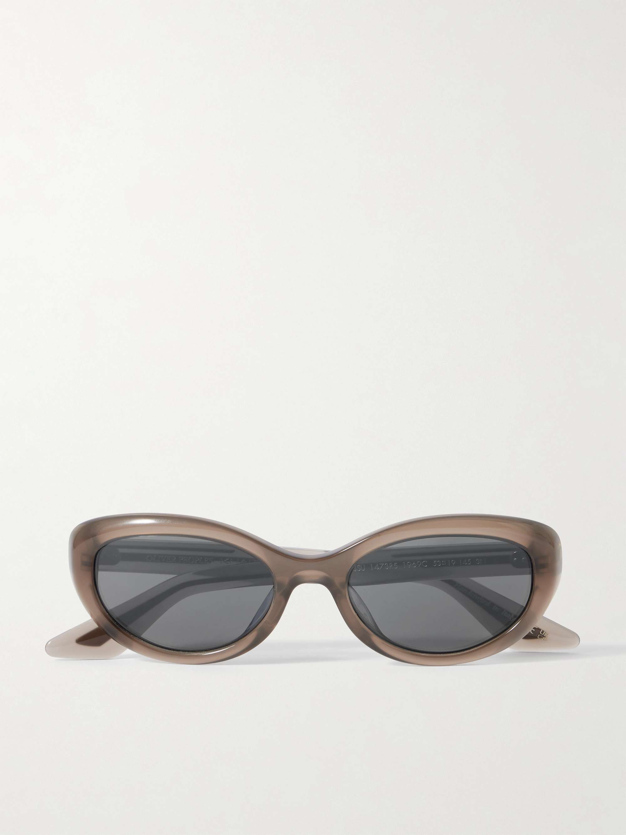 OLIVER PEOPLES + KHAITE 1969C oval-frame acetate sunglasses | NET