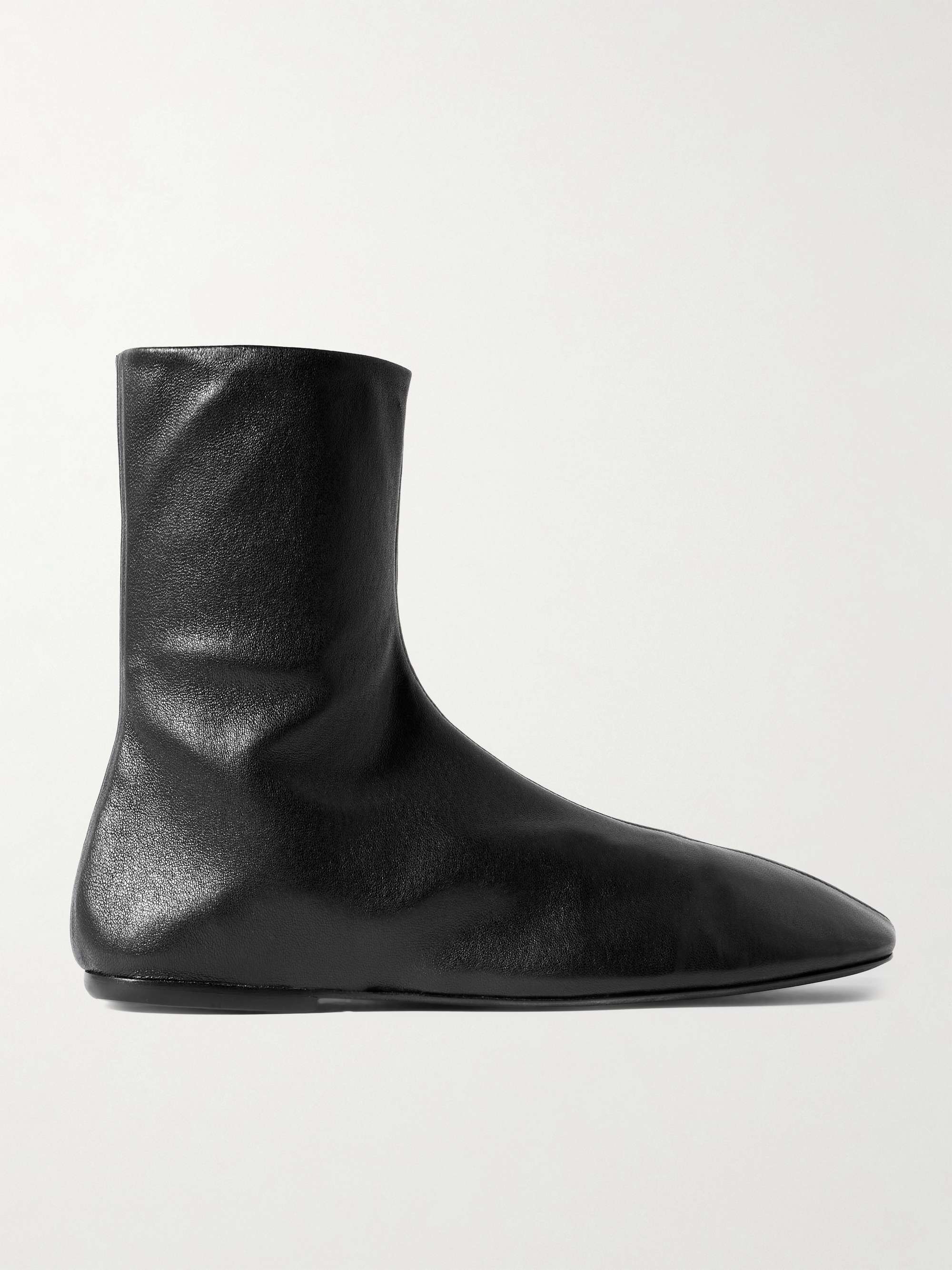 DRIES VAN NOTEN Leather ankle boots | NET-A-PORTER