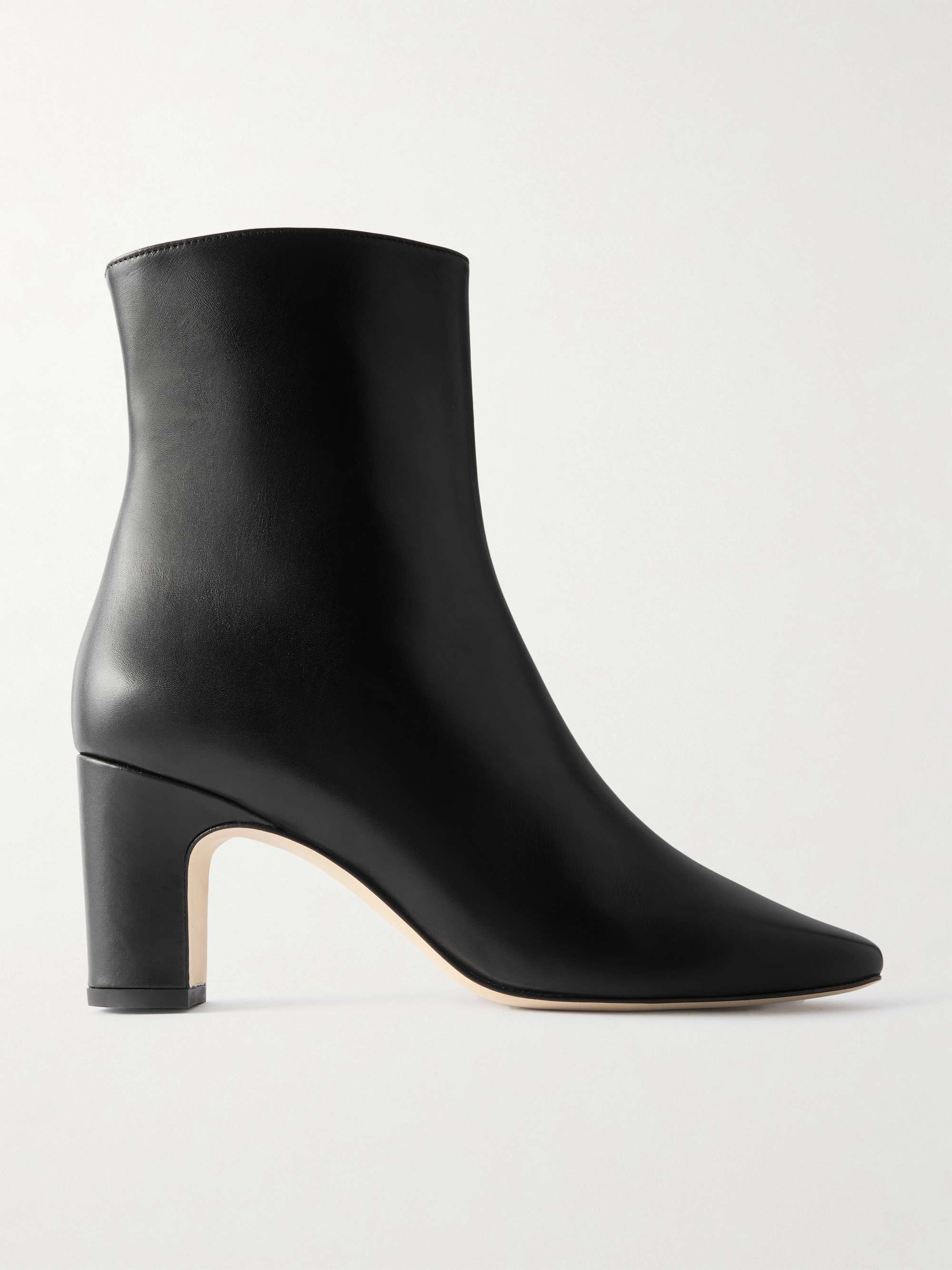 MANOLO BLAHNIK Ofaralo leather ankle boots | NET-A-PORTER