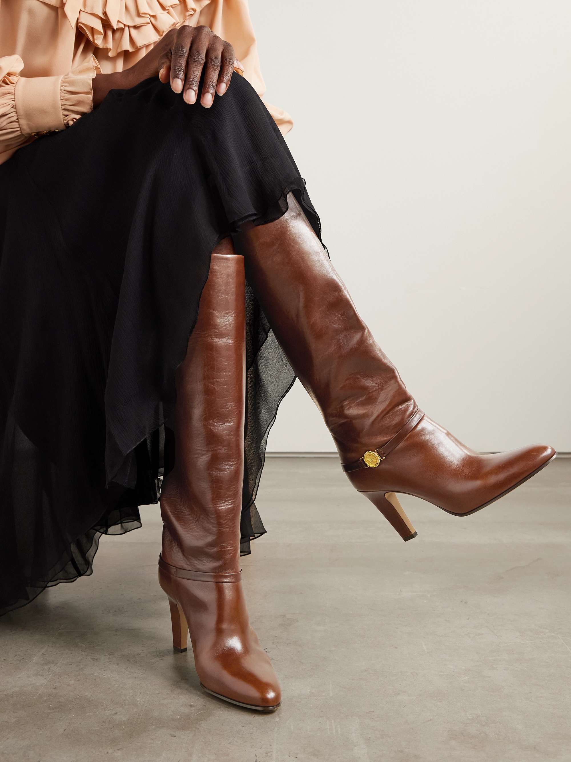 CHLOÉ Eve leather knee boots | NET-A-PORTER