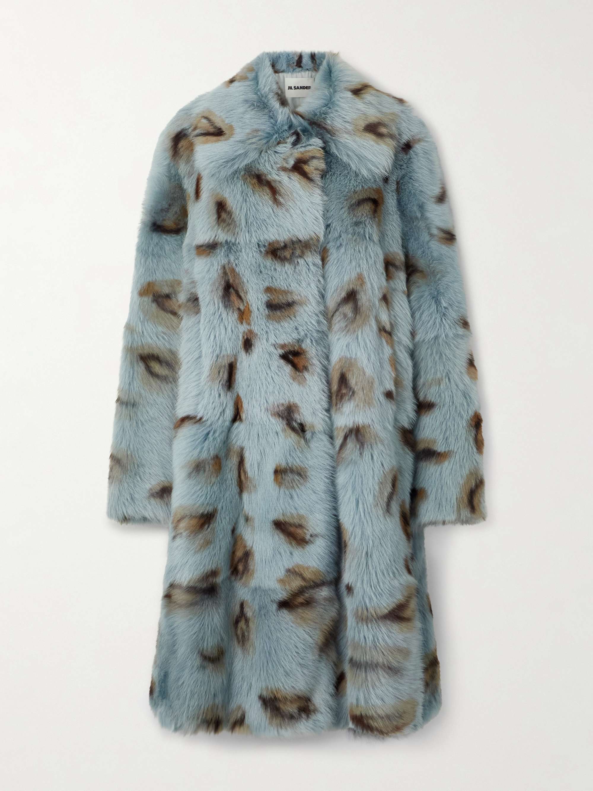 JIL SANDER Oversized leopard-print shearling coat | NET-A-PORTER