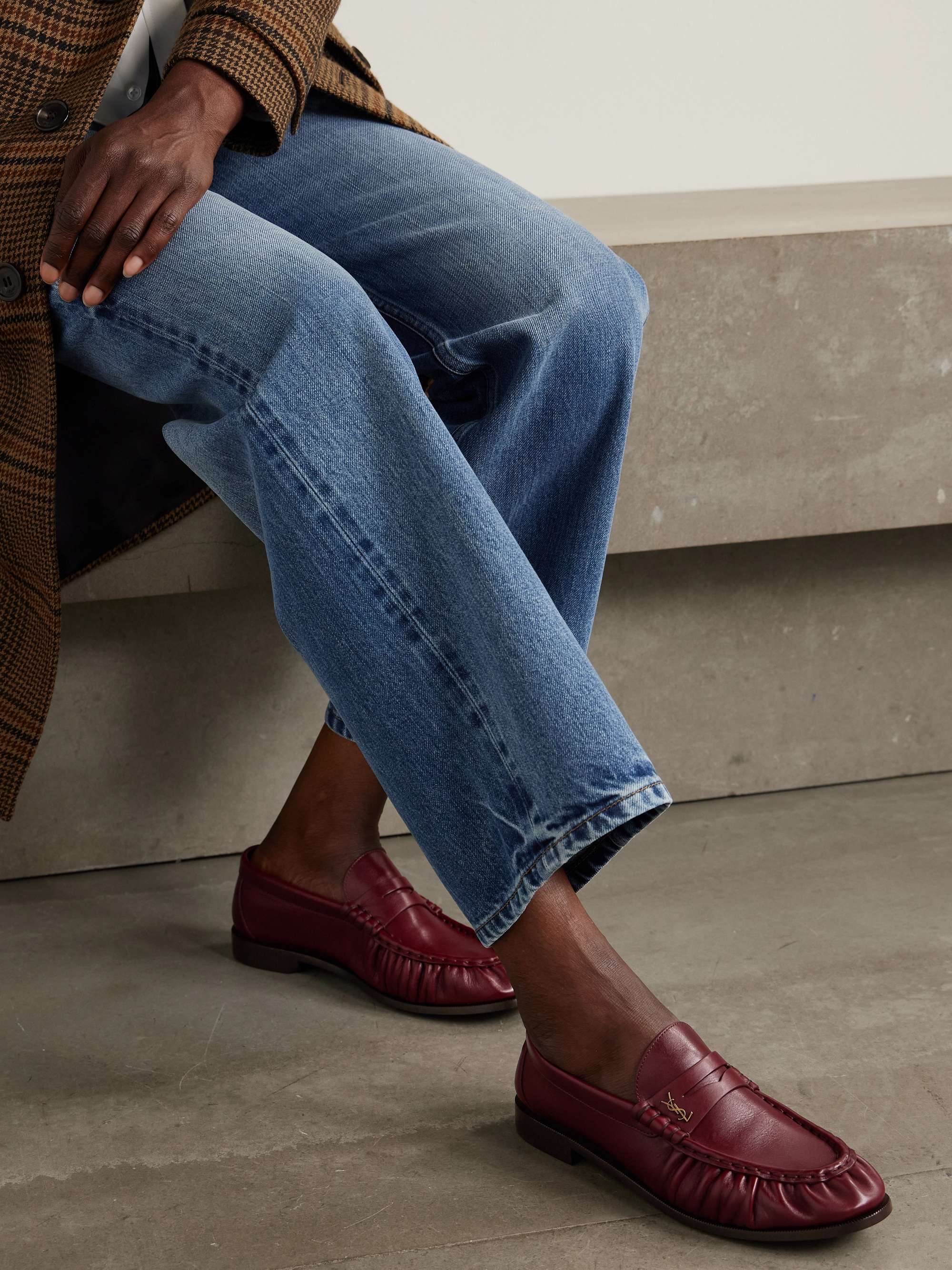 SAINT LAURENT Le Loafer leather loafers | NET-A-PORTER