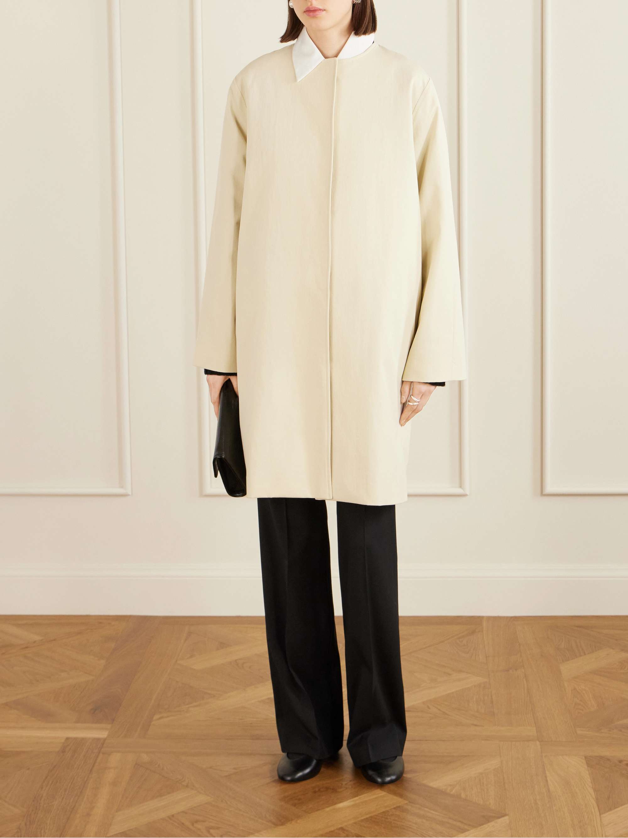 LOULOU DE SAISON Merill cotton-gabardine coat | NET-A-PORTER