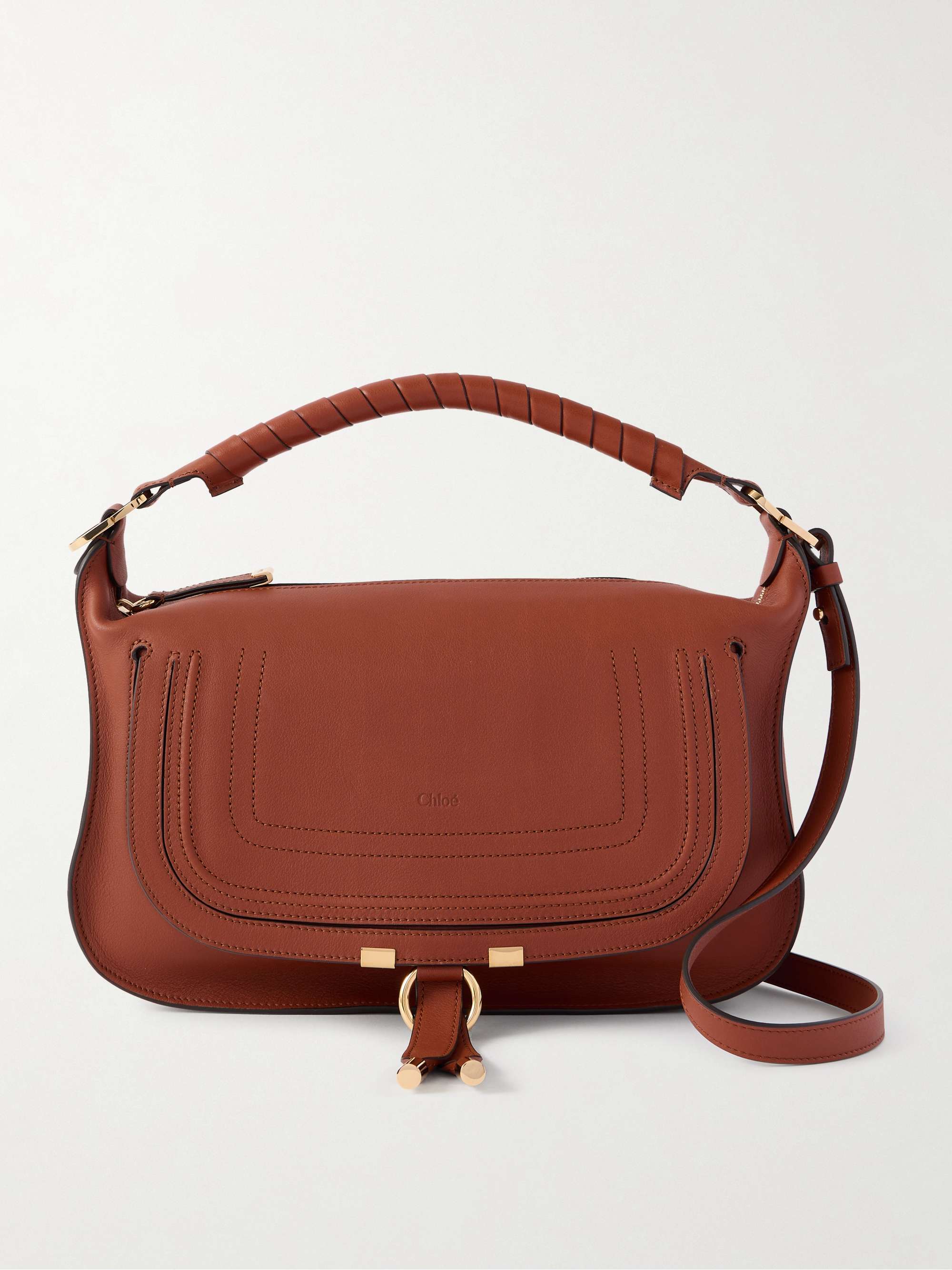 CHLOÉ Marcie leather shoulder bag | NET-A-PORTER
