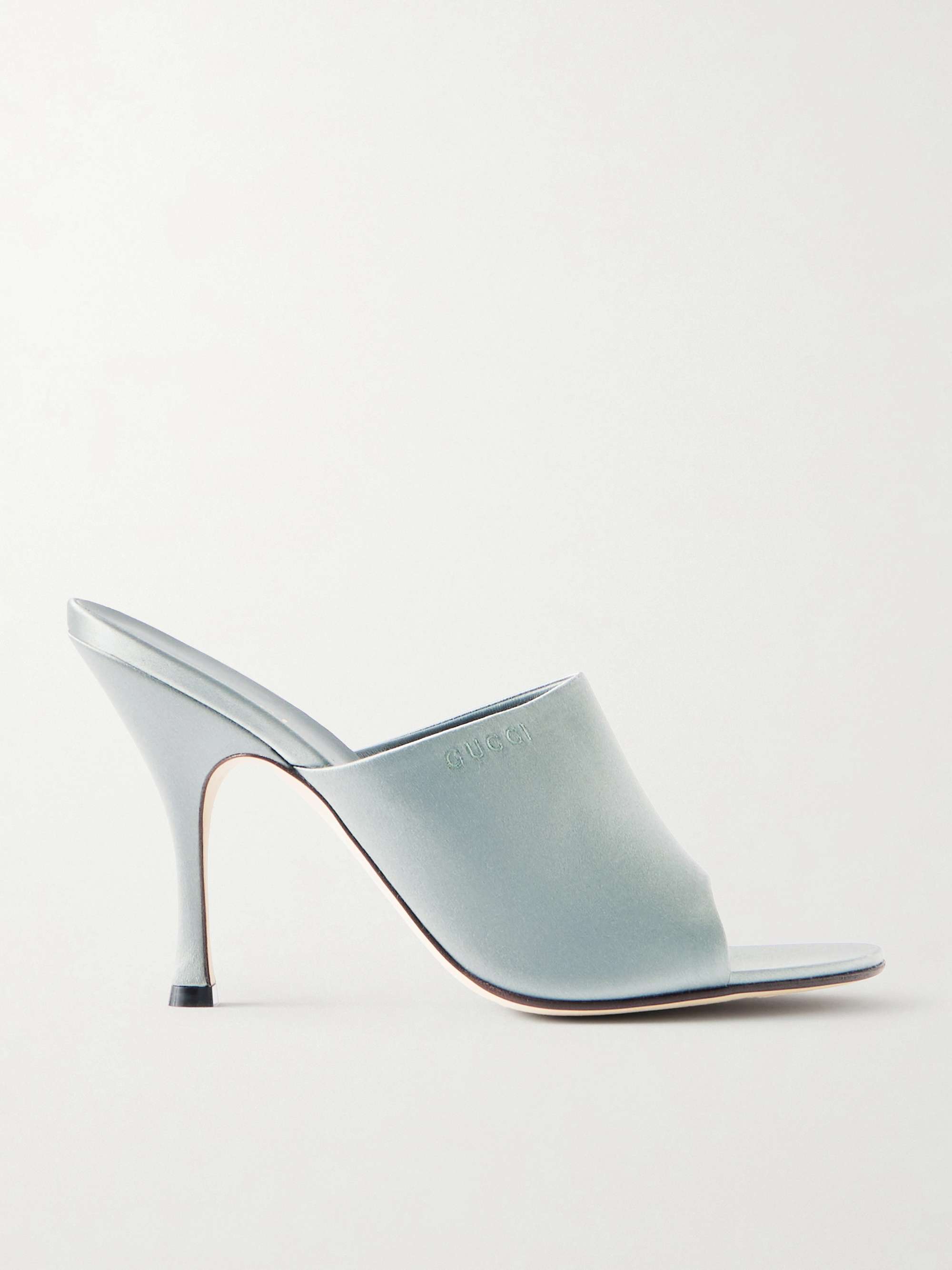 GUCCI Satin mules | NET-A-PORTER