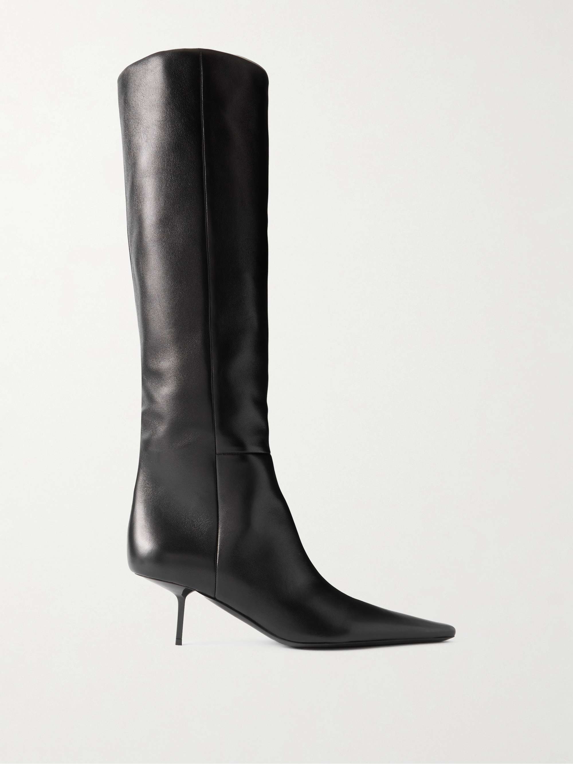 SAINT LAURENT Victoire leather knee boots | NET-A-PORTER