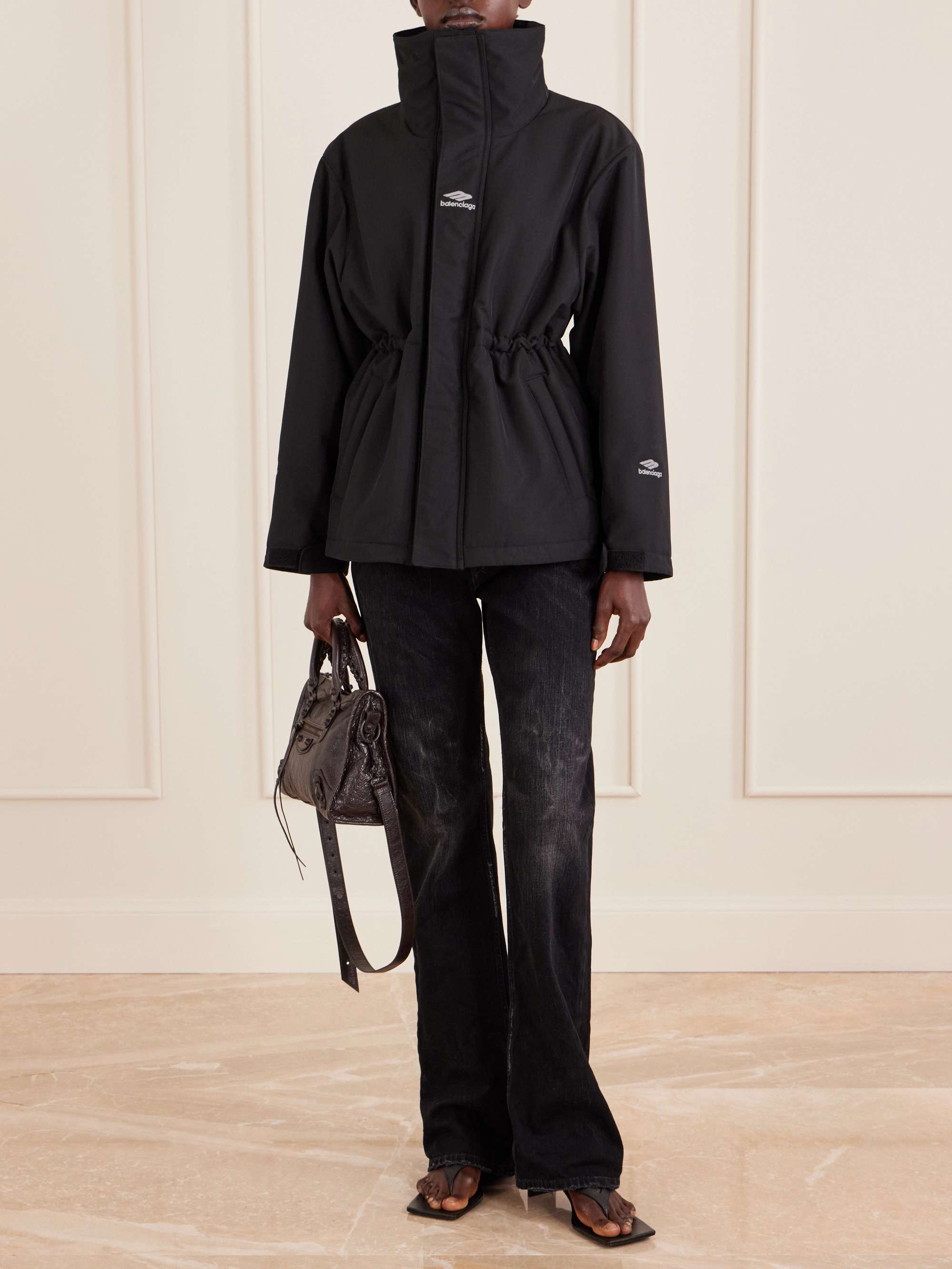 BALENCIAGA Embroidered padded ripstop ski jacket | NET-A-PORTER