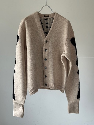 KAPITAL (キャピタル) 5G ウール BONEショートカーディガンキナリ