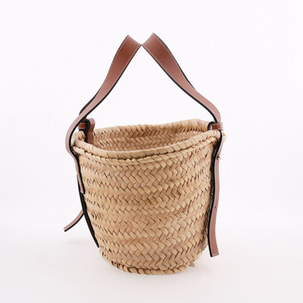 LOEWE ロエベ バスケットバッグ スモール ブラウン 中古(ホワイト