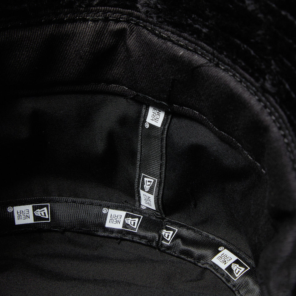 バケット01 セーラーブリム Micro Fur Rhinestone ブラック