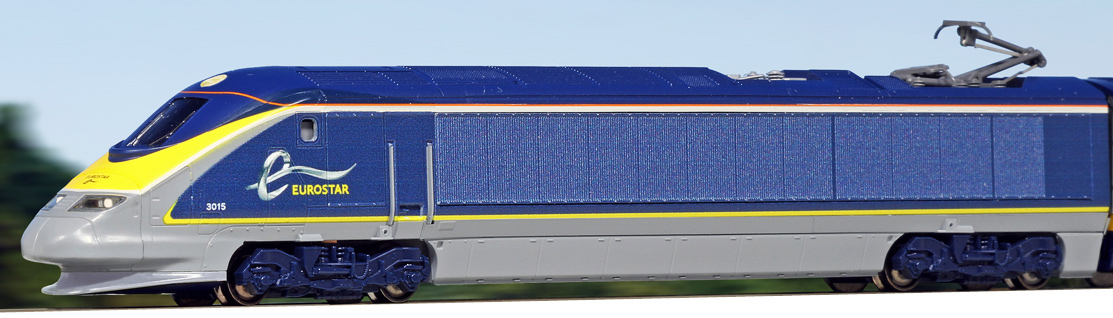 EUROSTAR New Color e300 Train - 8 Cars Set - Kato 10-1297