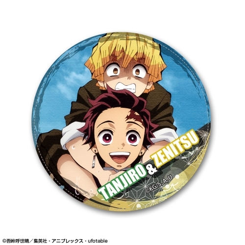 鬼滅の刃 レザーバッジ Ver.2 デザイン 14 (竈門炭治郎 & 我妻善逸