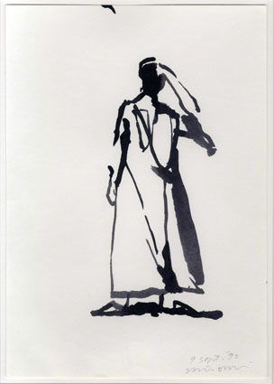 Shinro Ohtake / 大竹伸朗画額「男」/「『カスバの男』題字