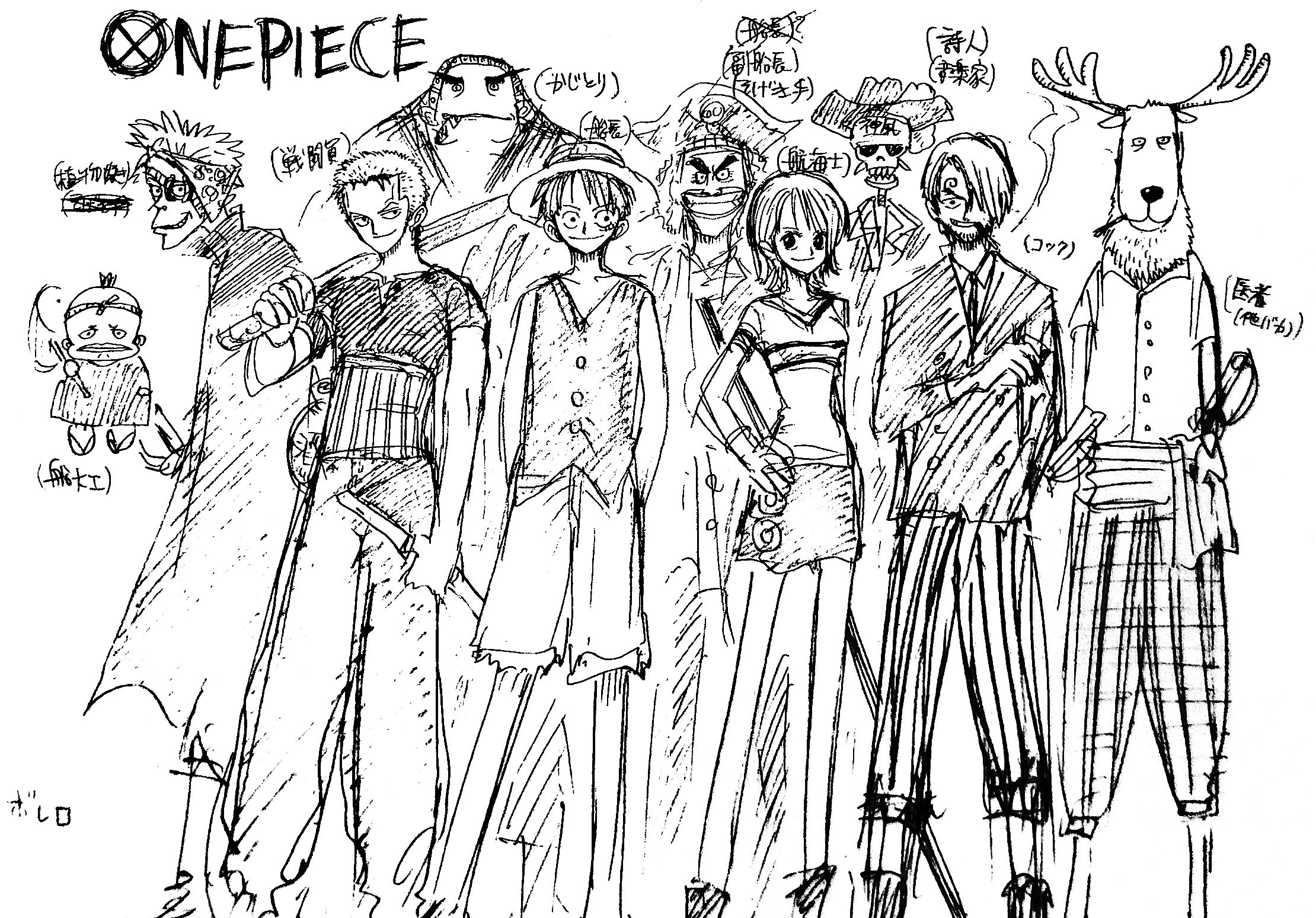 ONE PIECE(ワンピース)豆知識part①知っていますか？ | 手描き似顔絵