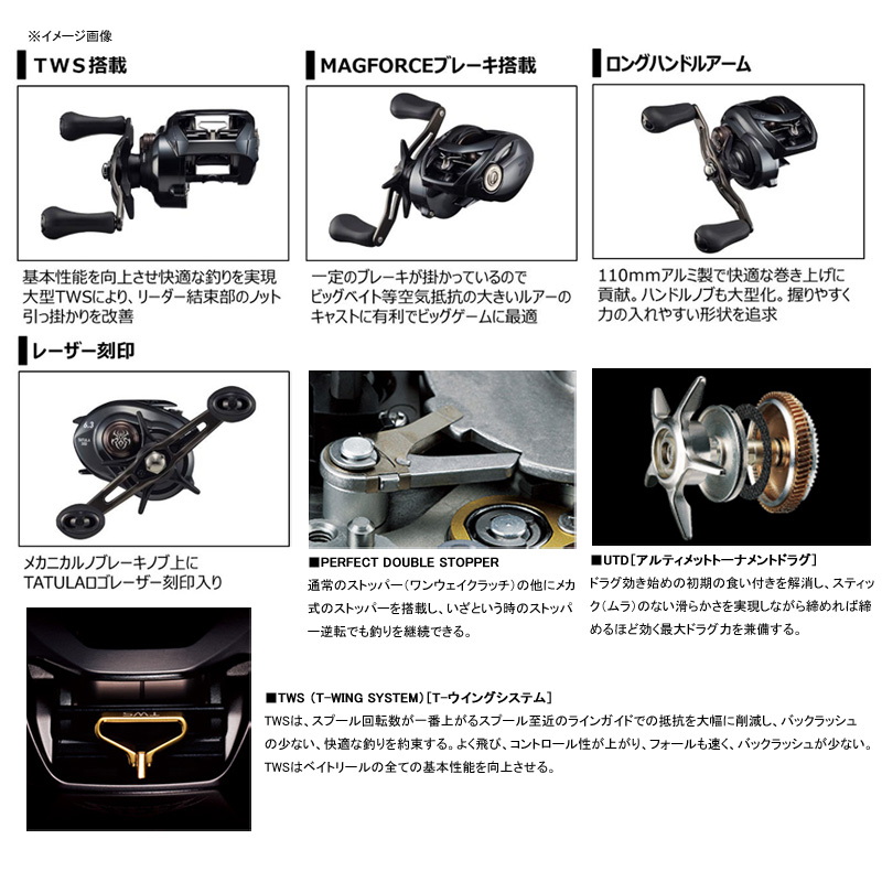 ダイワ(Daiwa) TATULA(タトゥーラ) TW 300XH 右巻き 00630105