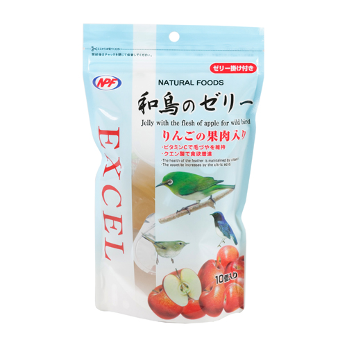 エクセル 和鳥のゼリー りんごの果肉入り 10個 | おやつ | 小鳥の補助
