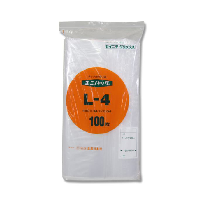 L-4 セイニチ ユニパック #6651200 100枚入 - 【Nagatoyaオンライン