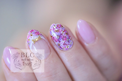 BLC for CORDE LINE FILM 柄 フレンチグラデーション 002 ホワイト