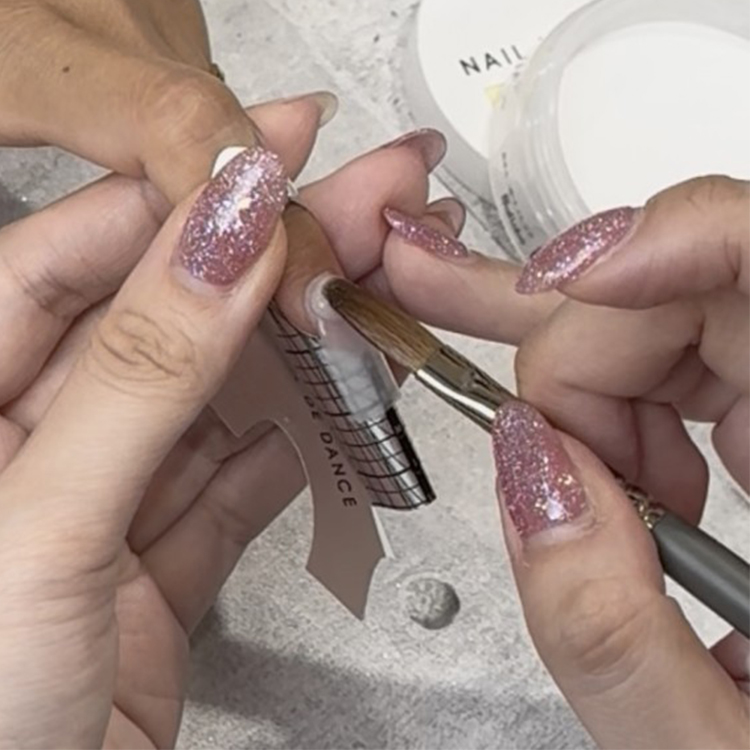 限定 NAIL DE DANCE スカルプチュアブラシ Flat 25th ver.（キャップ