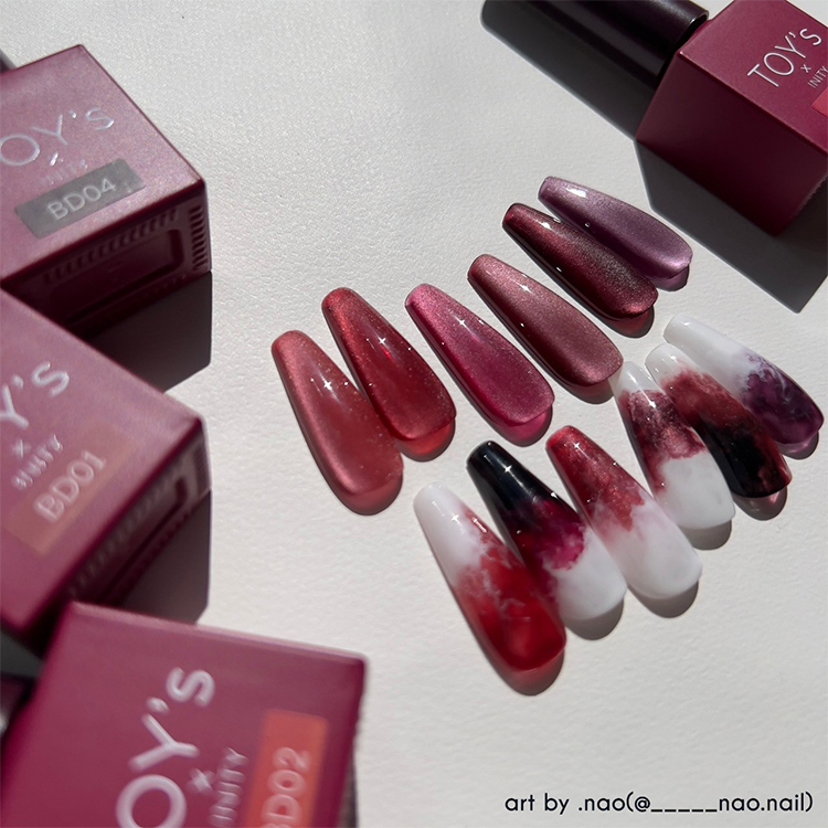 TOY's × INITY ボルドーマグコレクション 6色セット | Nail Labo