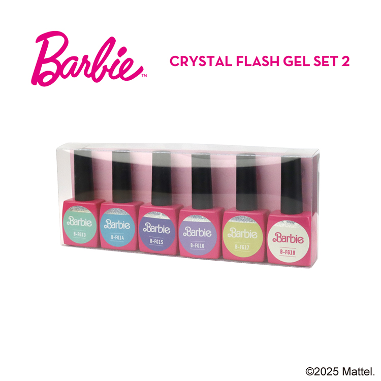 Barbie クリスタルフラッシュジェル6色セットNo,2 | Nail Labo Online