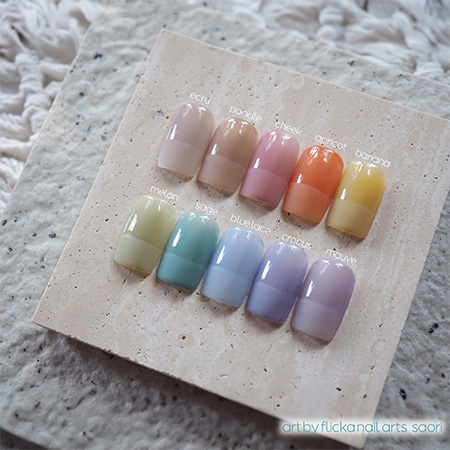 ジェルネイル 大人気フリッカジェル シアーカラー 20色セット TAT プロ