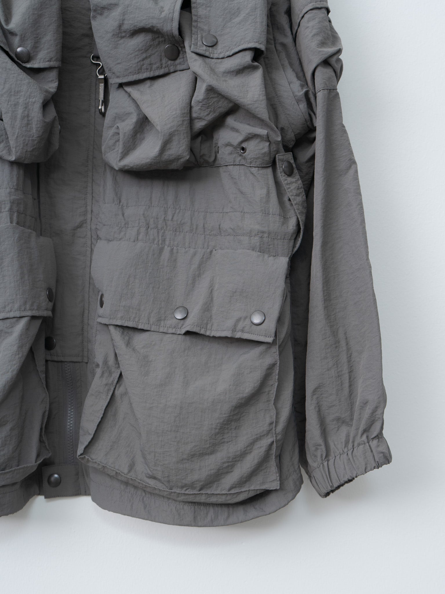 Namu Shop - Yoke Nylon Multi Pockets Detachable Utility Blouson