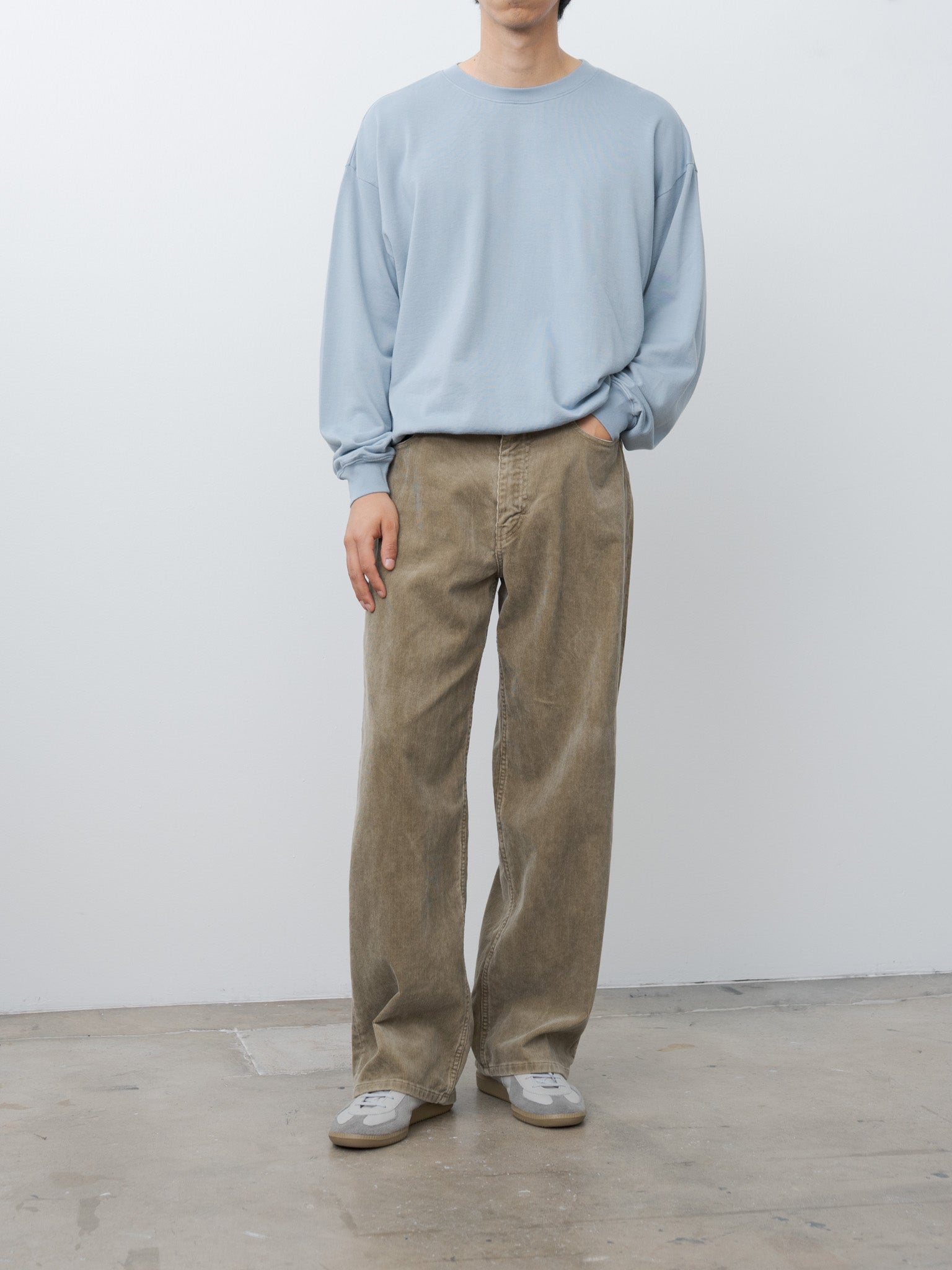 Namu Shop - Auralee Super High Gauge Sweat P/O - Blue Gray