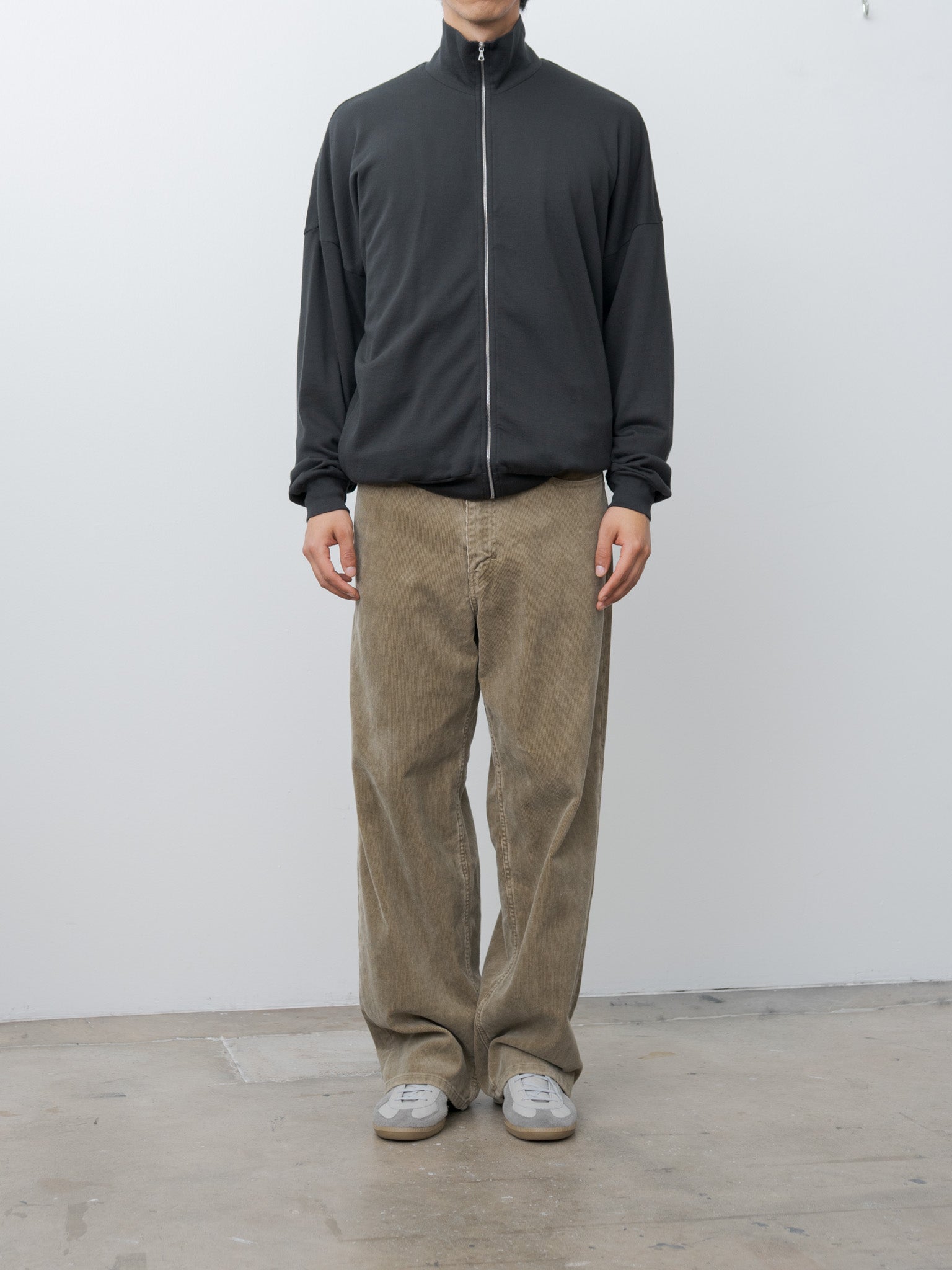 Namu Shop - Auralee Super High Gauge Sweat Zip Cardigan - Black