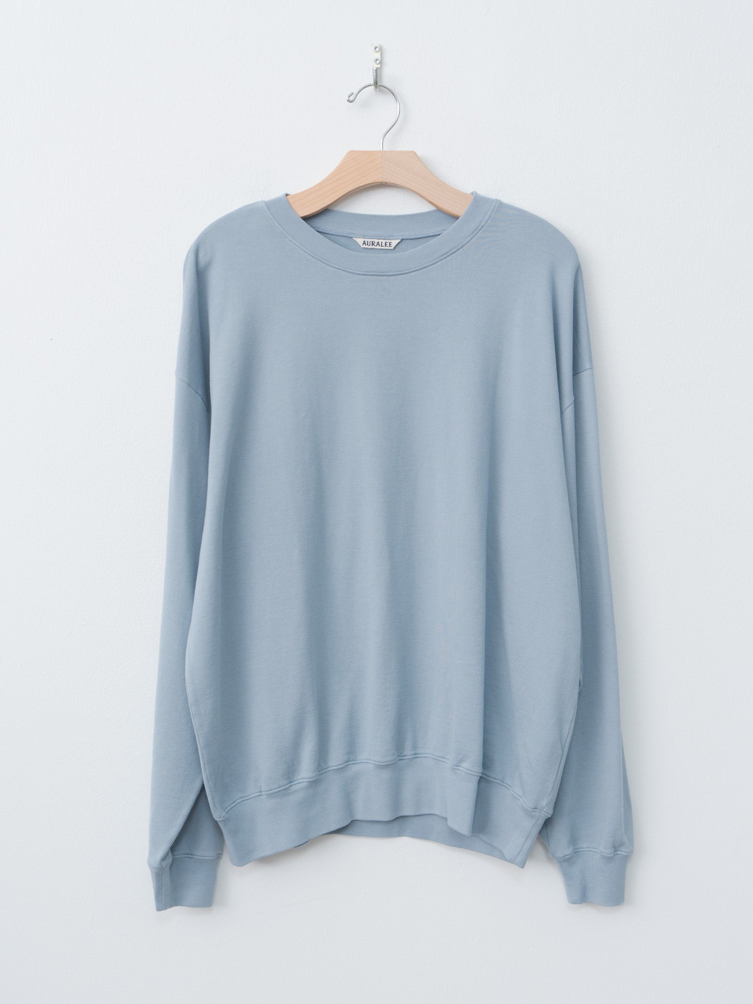 Namu Shop - Auralee Super High Gauge Sweat P/O - Blue Gray