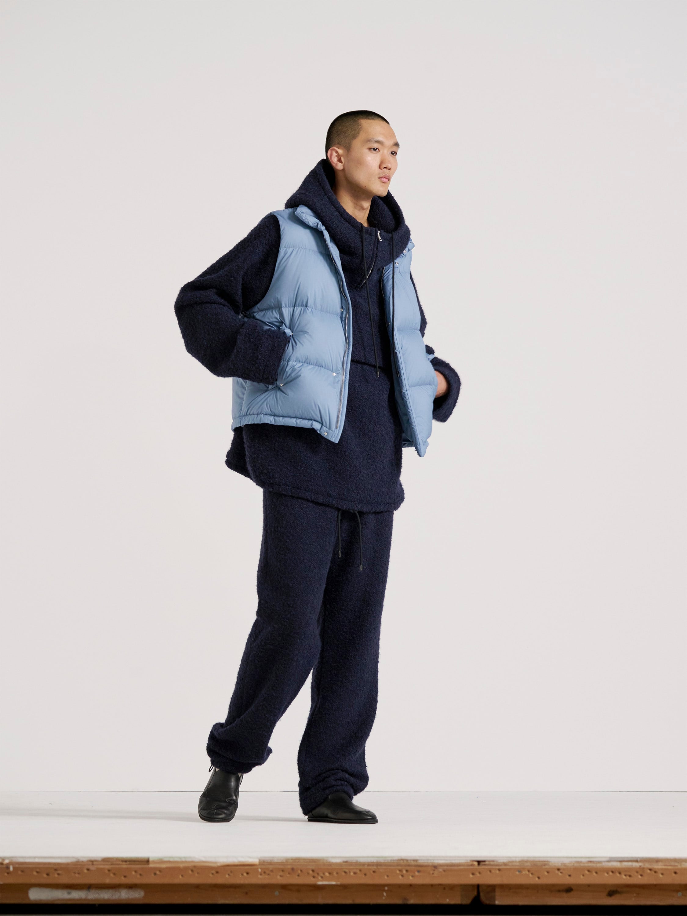 Namu Shop - Auralee Super Light Nylon Ripstop Down Vest - Orange