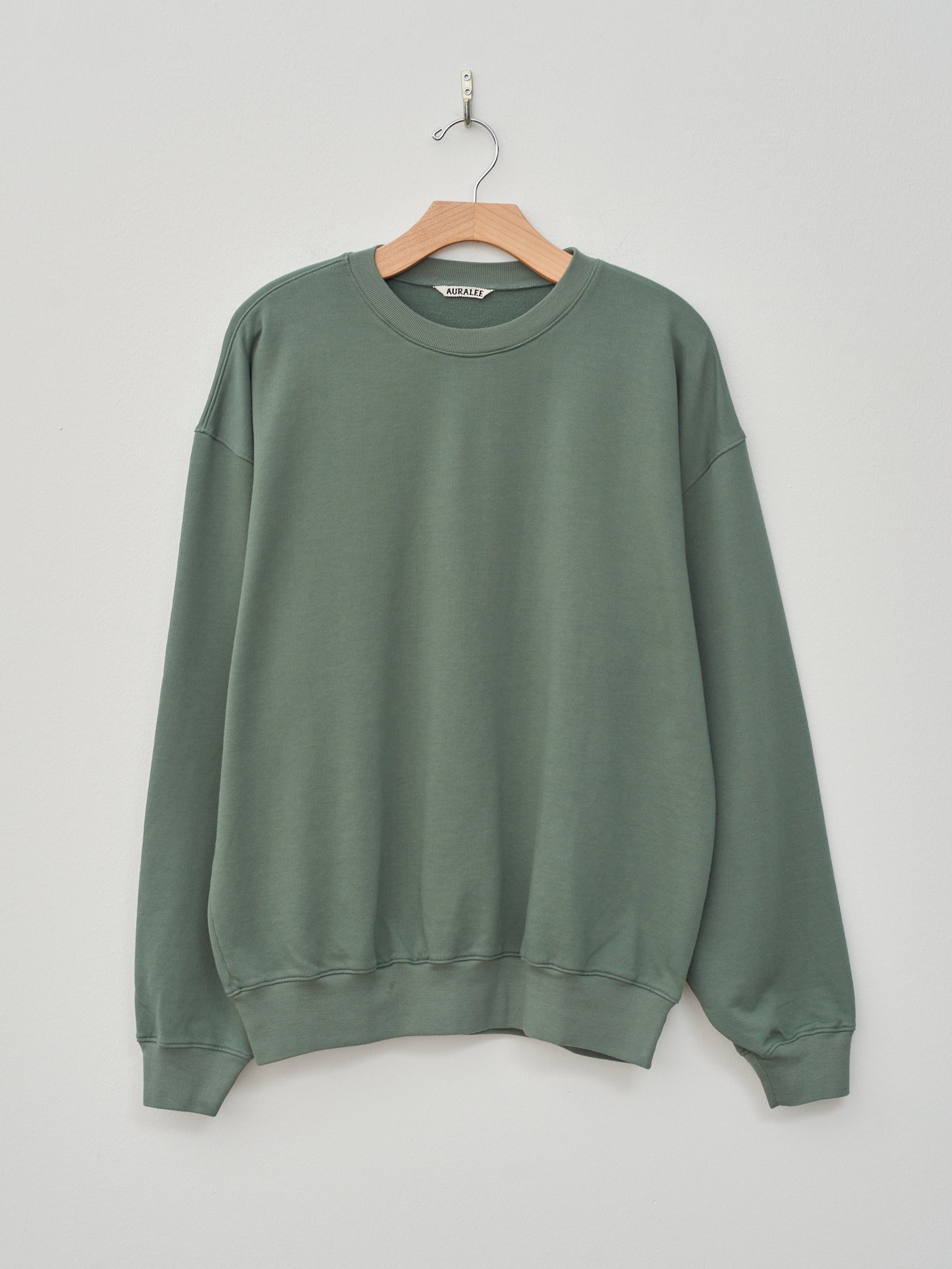 Namu Shop - Auralee Super High Gauge Sweat Pullover - Dusty Green