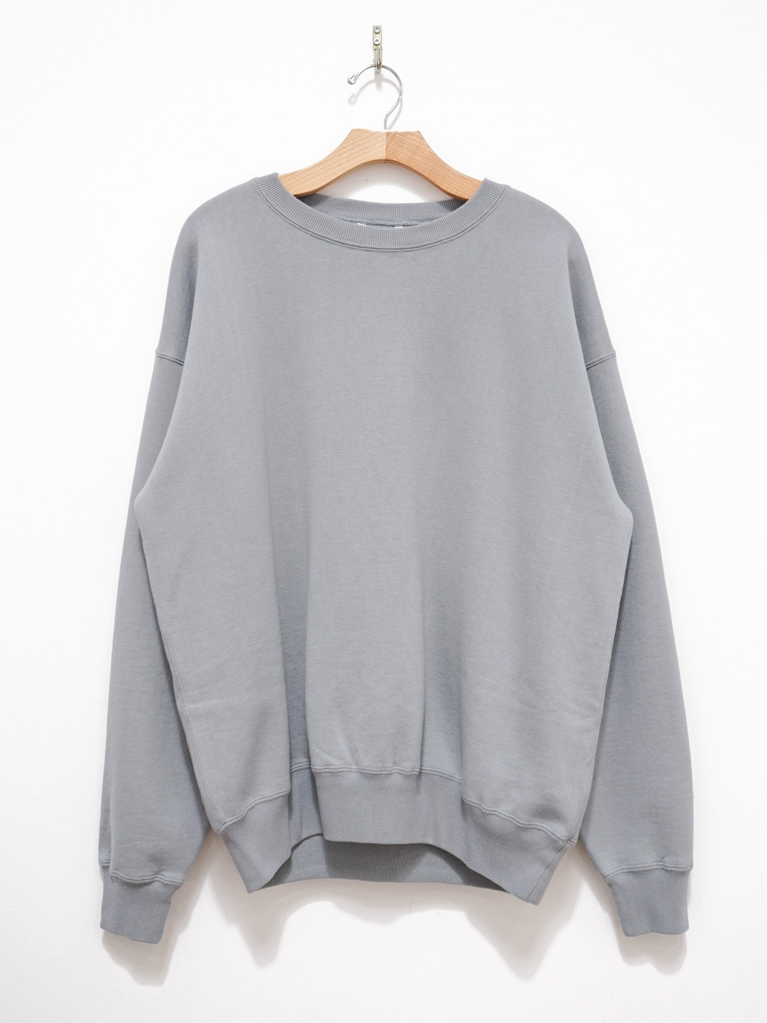 Namu Shop - Auralee Smooth Soft Sweat Pullover - Blue Gray