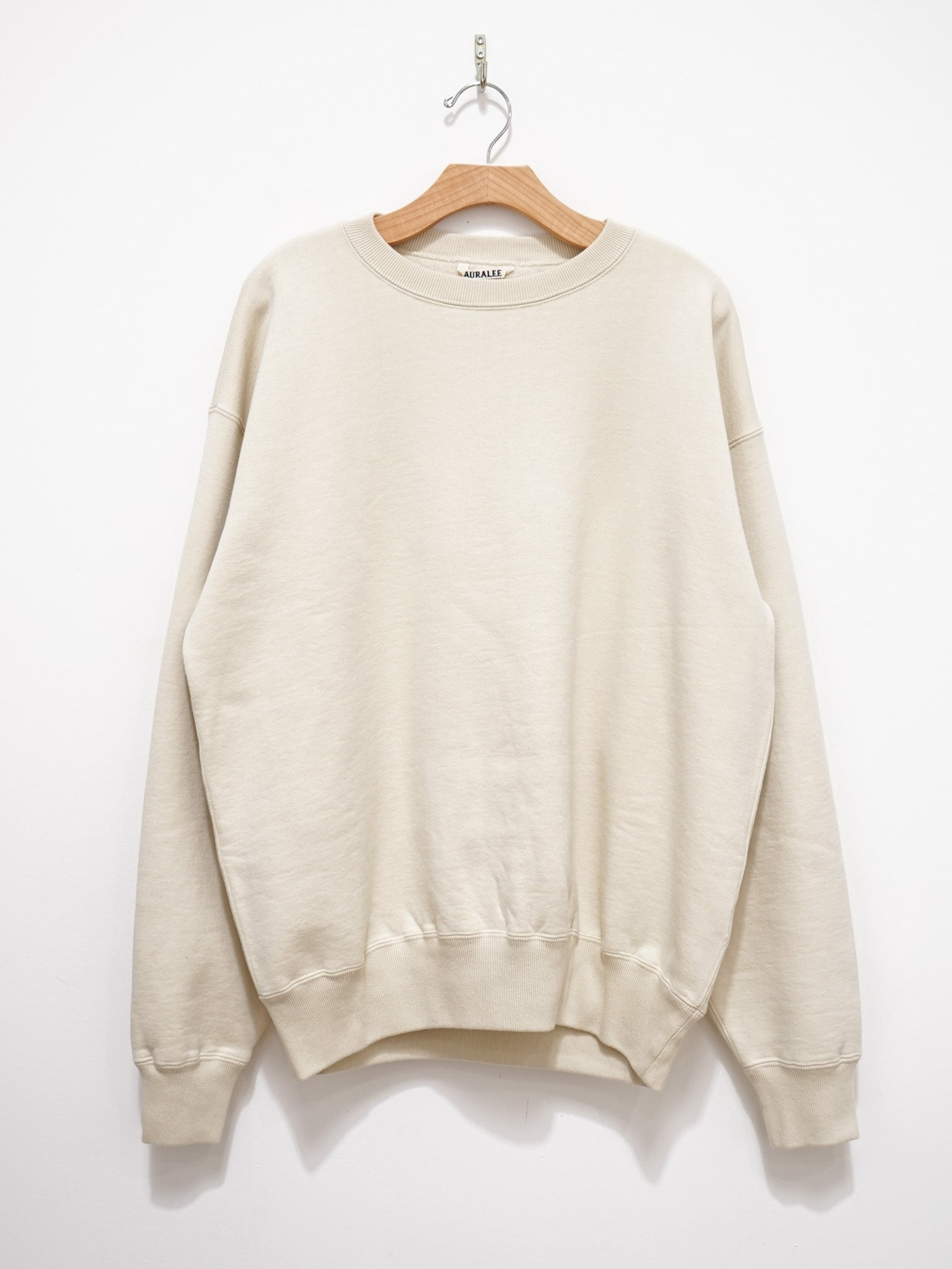 Namu Shop - Auralee Smooth Soft Sweat Pullover - Ivory