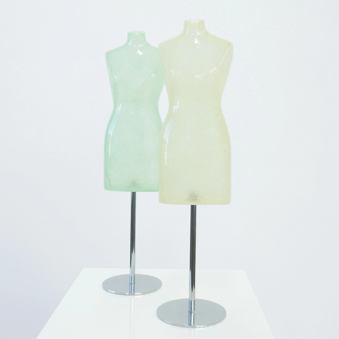 1/3ミニトルソー 婦人 クリアカラー ディスプレイツール – NANASAI