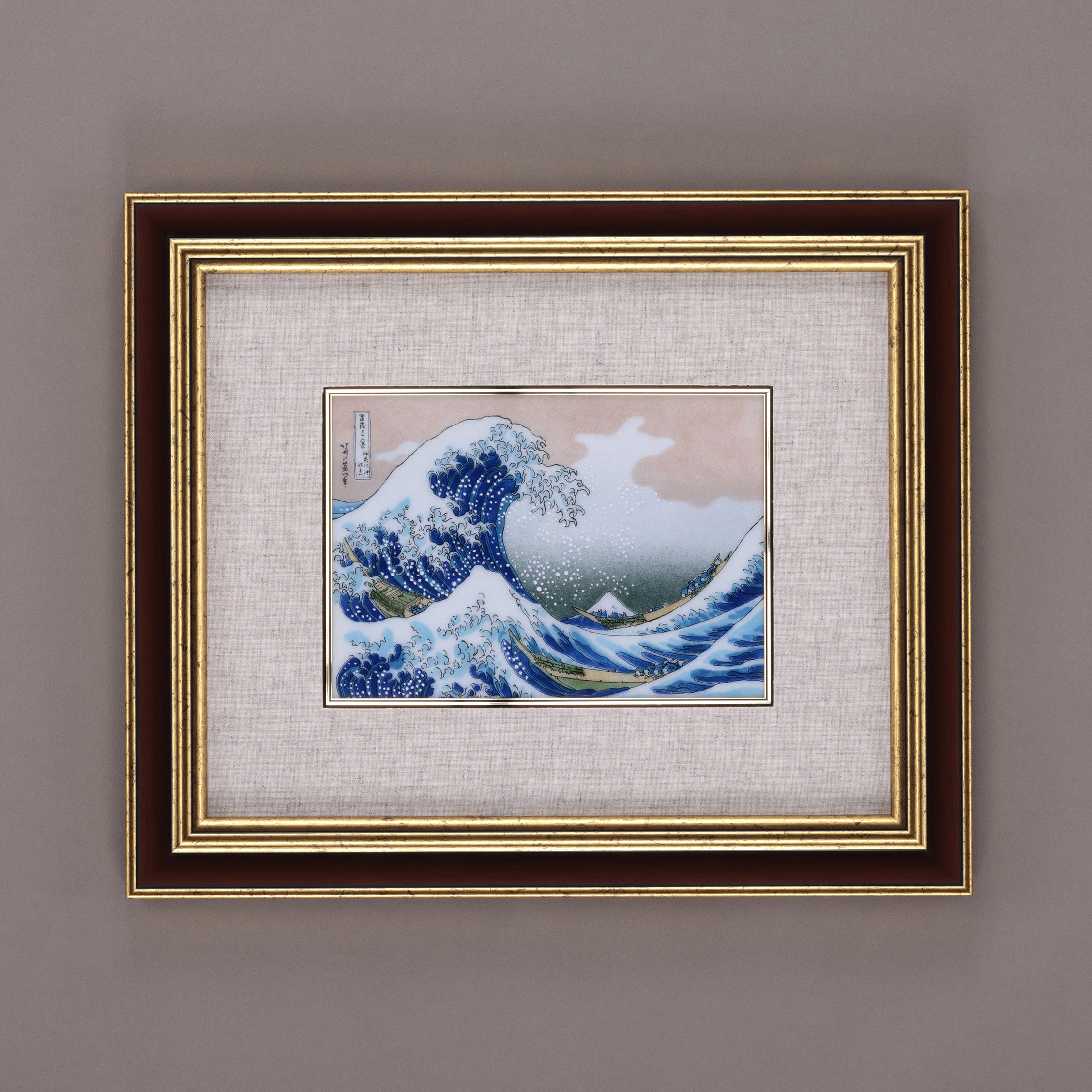 冨嶽三十六景 神奈川沖浪裏 – 【京都・宇治】七宝焼絵画制作工房｜七彩工房