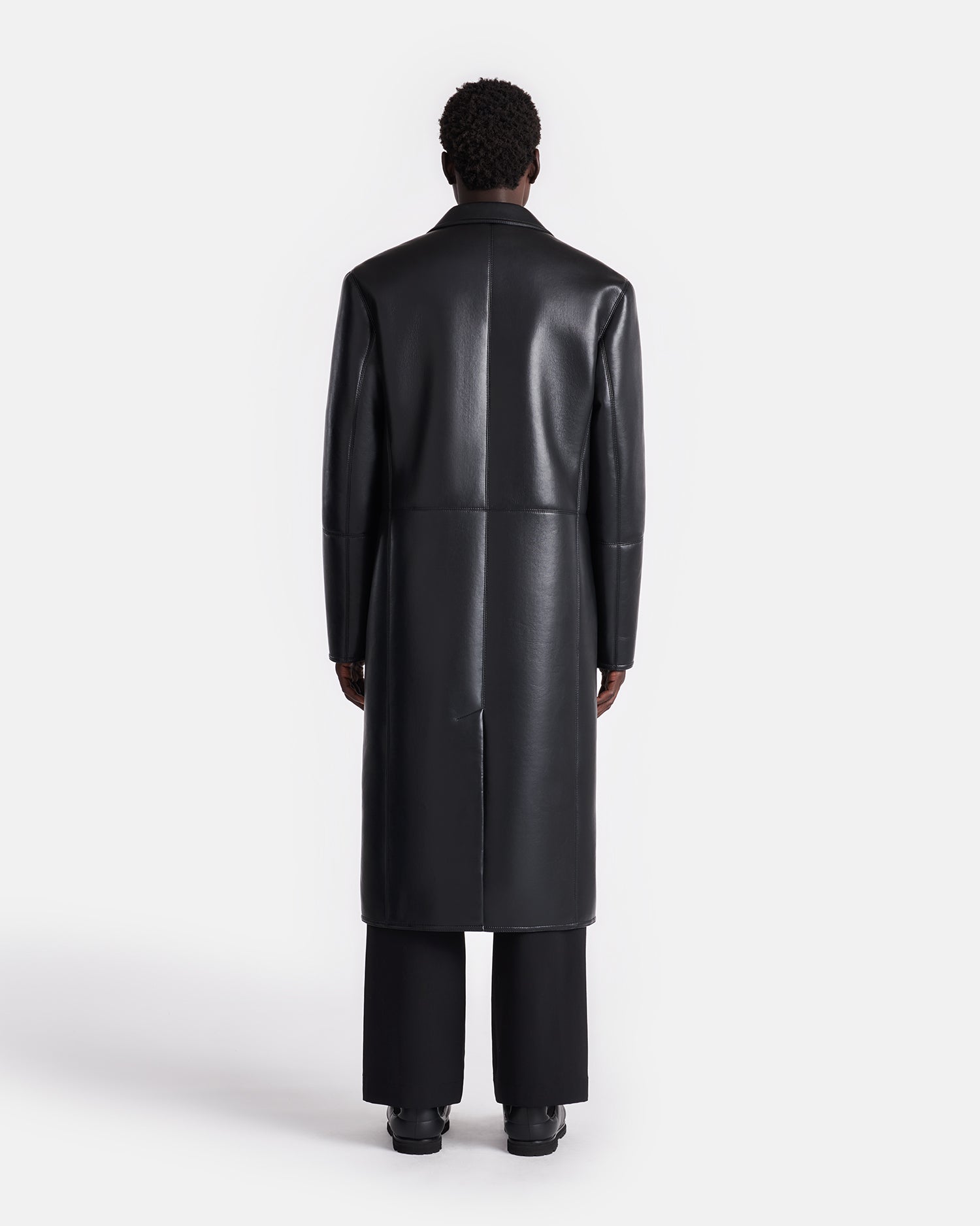 Sverre - Bonded Shearling Coat - Cornstalk/Black – Nanushka