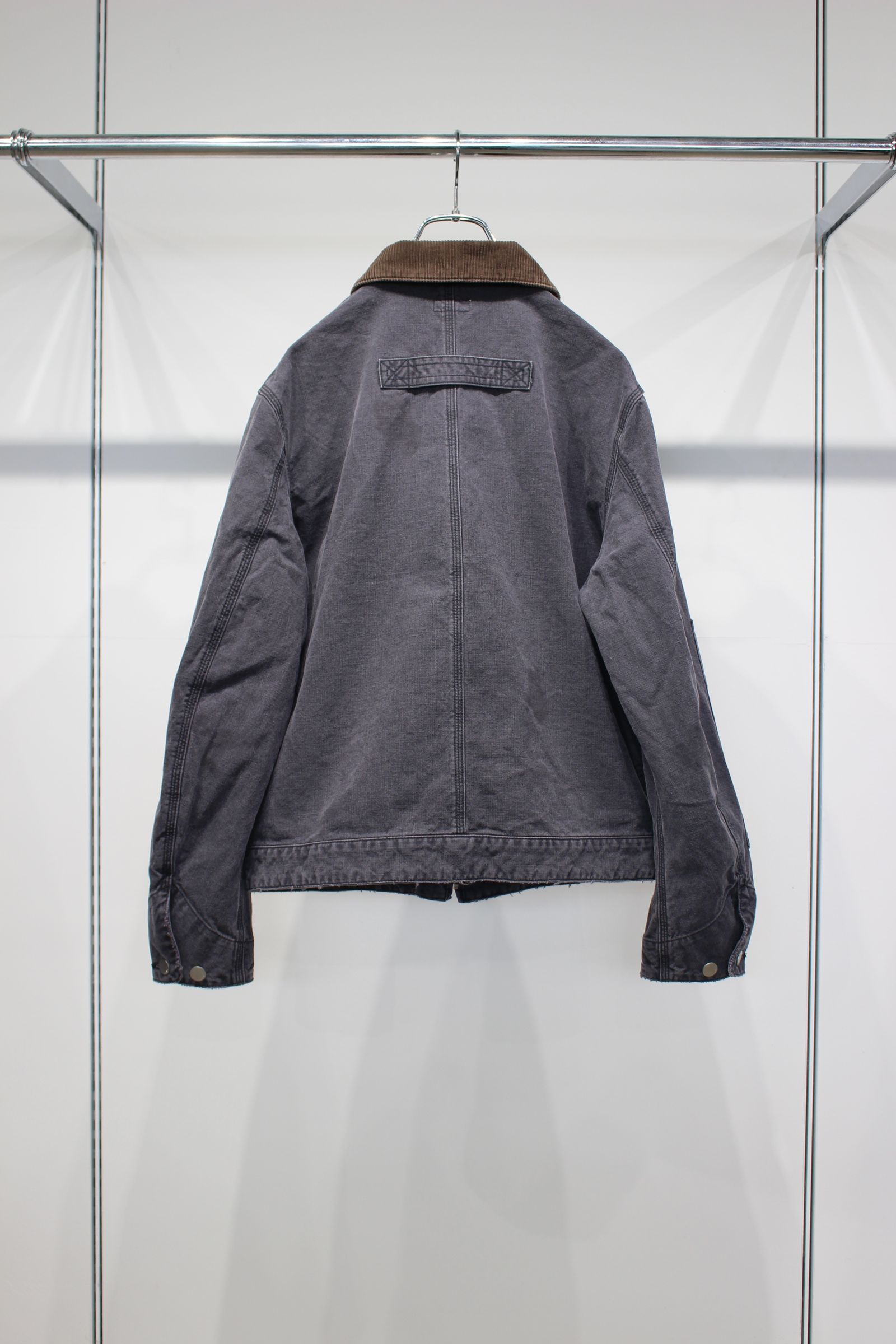 JIEDA - DUCK DAMAGE ZIP JACKET | BLACK | ダックジャケット | NapsNote