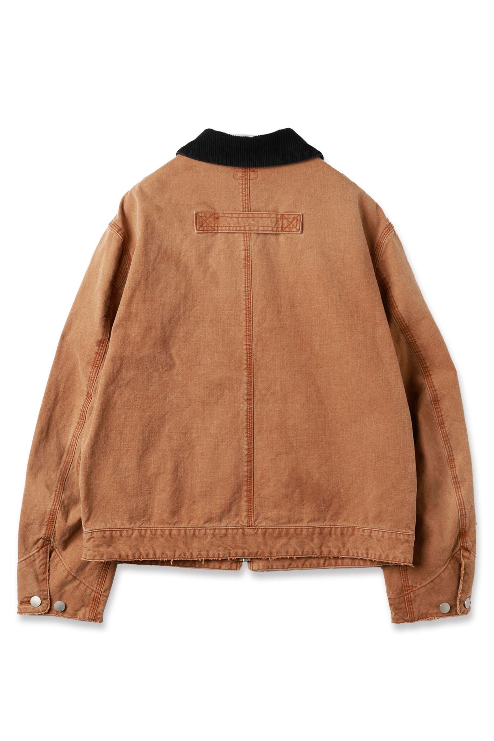 JIEDA - DUCK DAMAGE ZIP JACKET | BROWN | ダックジャケット | NapsNote