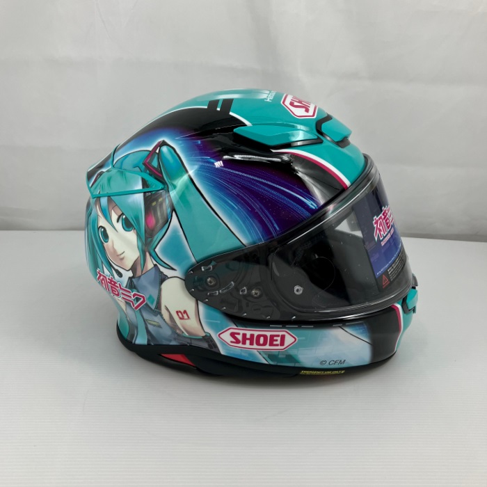 Z-8 初音ミク TC-4 GREEN/BLACK フルフェイスヘルメット｜フルフェイス
