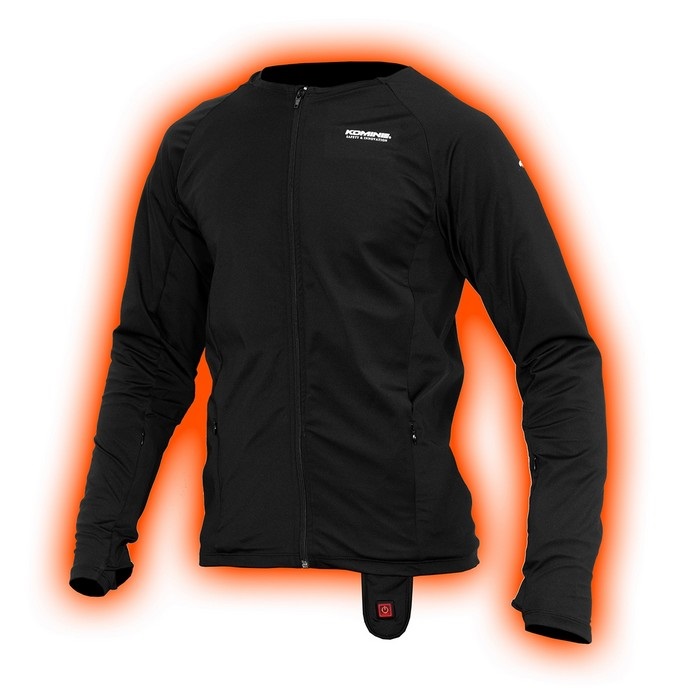 EK-317 12V WP ストレッチE-ミドルインナーウェアー 【Black】｜電熱