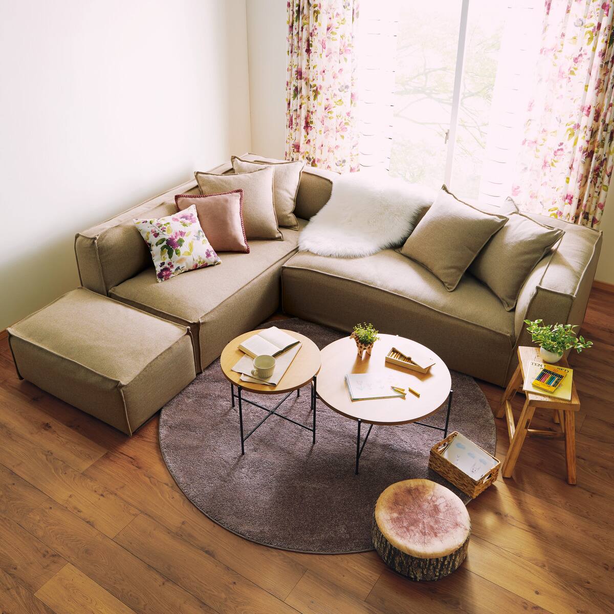 円形テーブルセット(ヴェルカー7050LBR) | ニトリネット【公式】 家具