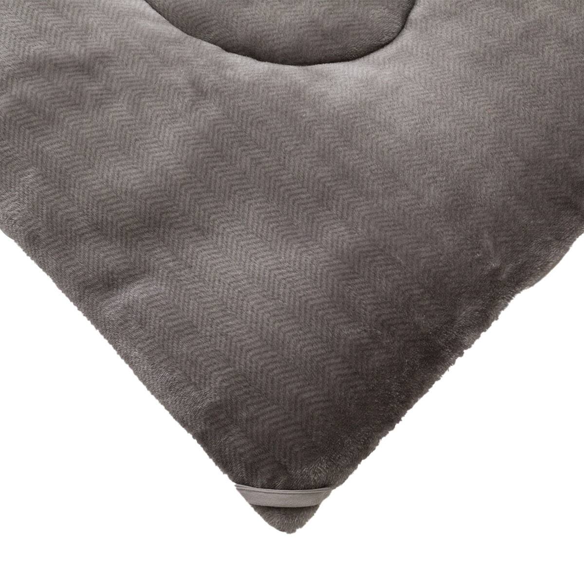 カバーなしで使える快適掛ふとん セミダブル(Nウォーム GY K2411 SD