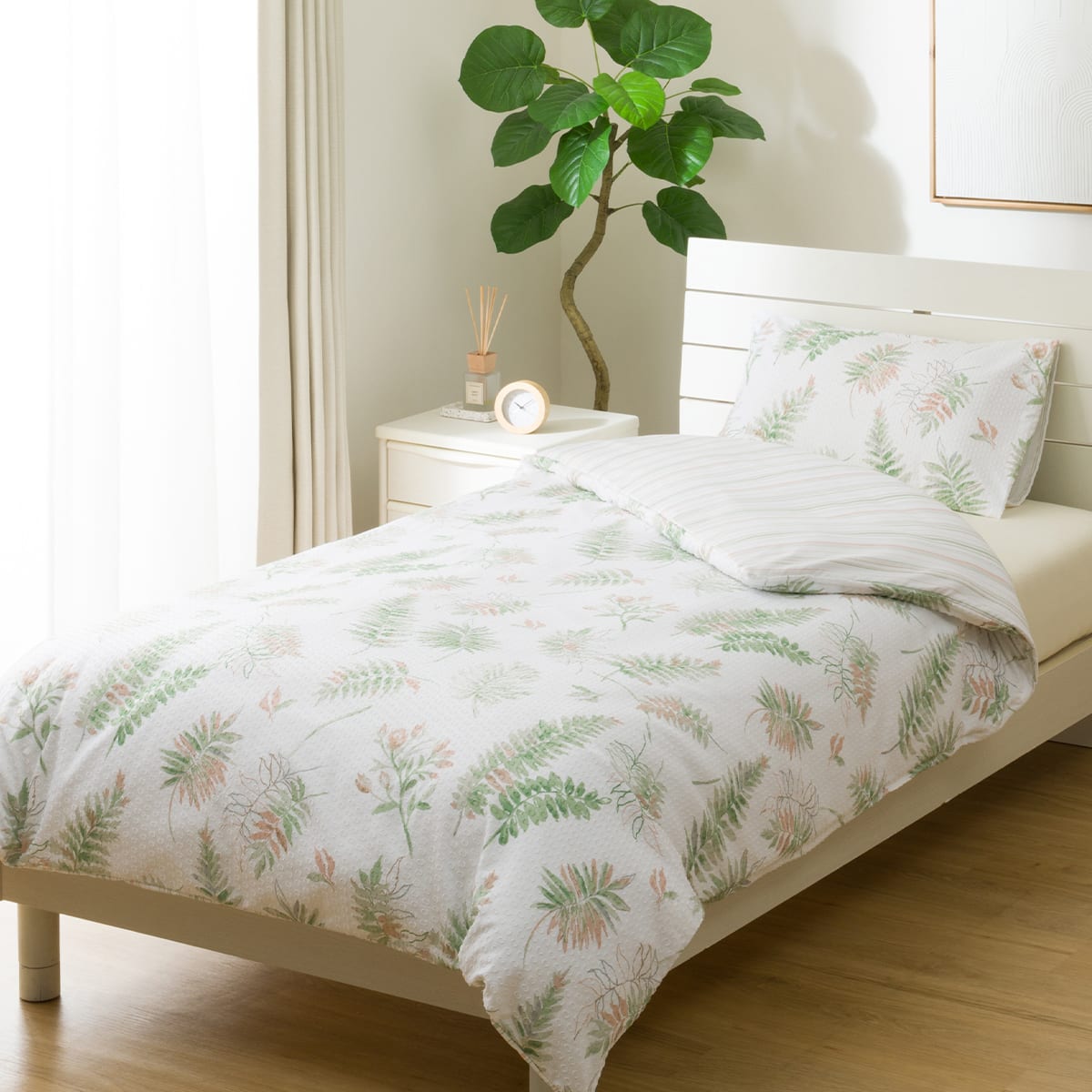 掛け布団カバー シングル(リーフ柄 CS2510 S) | ニトリネット【公式