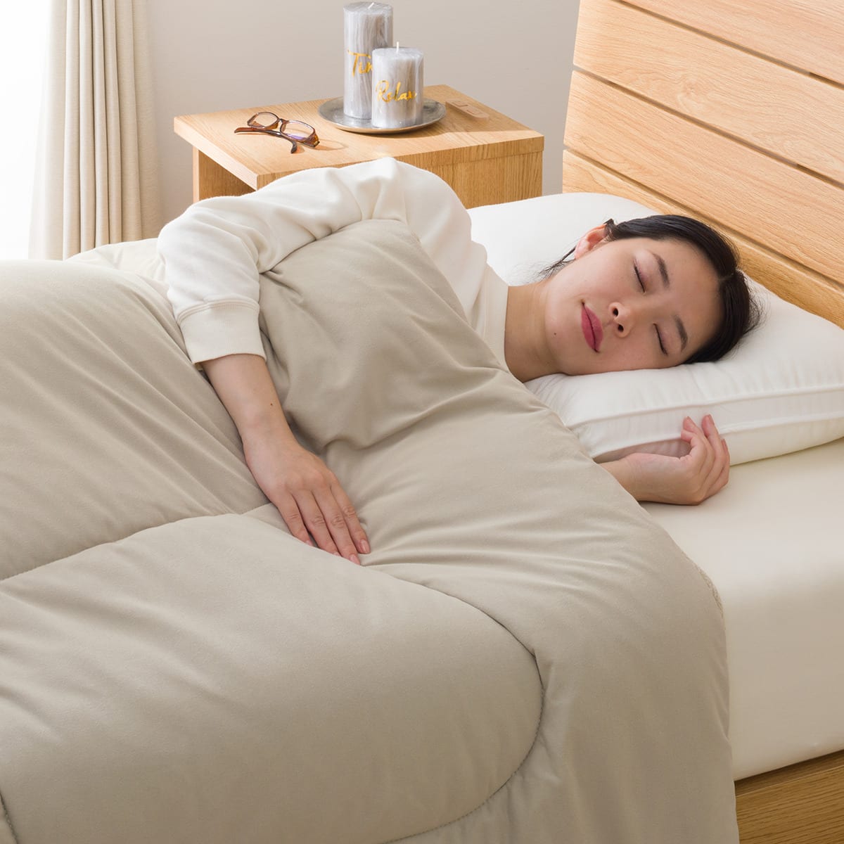 カバーのいらない両面掛ふとん シングル(Nウォーム BE K2527 S