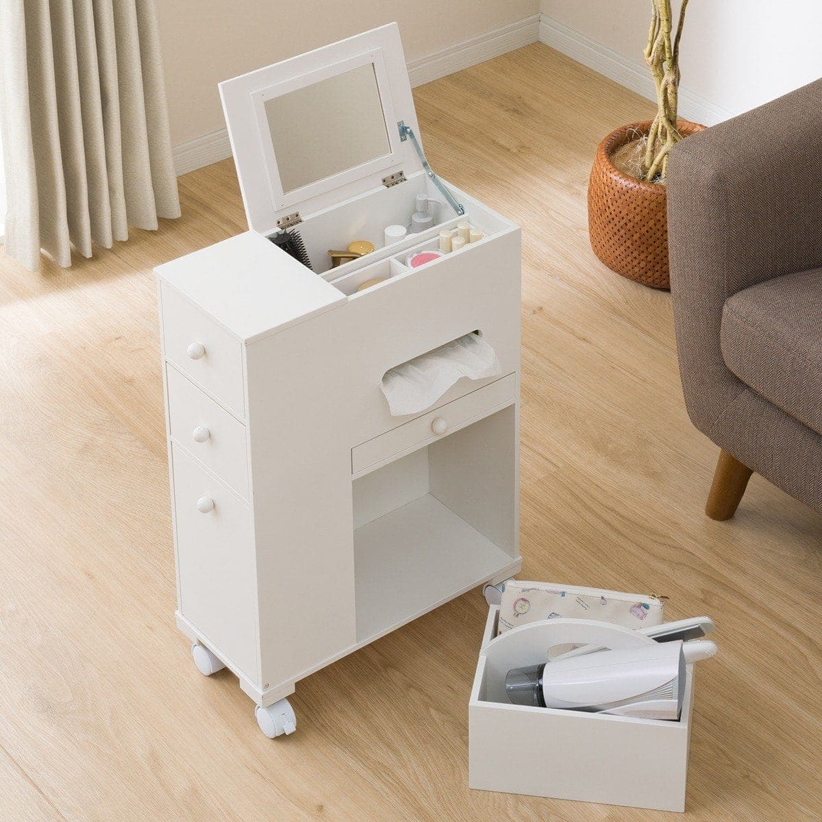 ドレッサー・鏡台 ダークブラウン | ニトリネット【公式】 家具