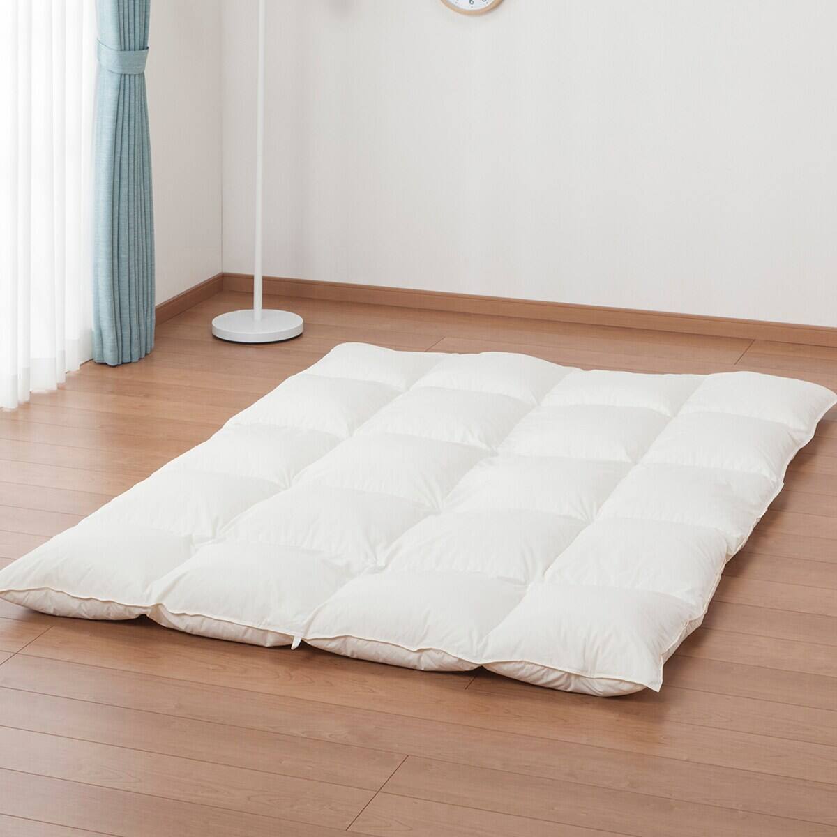 日本製】ホワイトグースダウン93% 羽毛布団(ムーンシャンテン ダブル