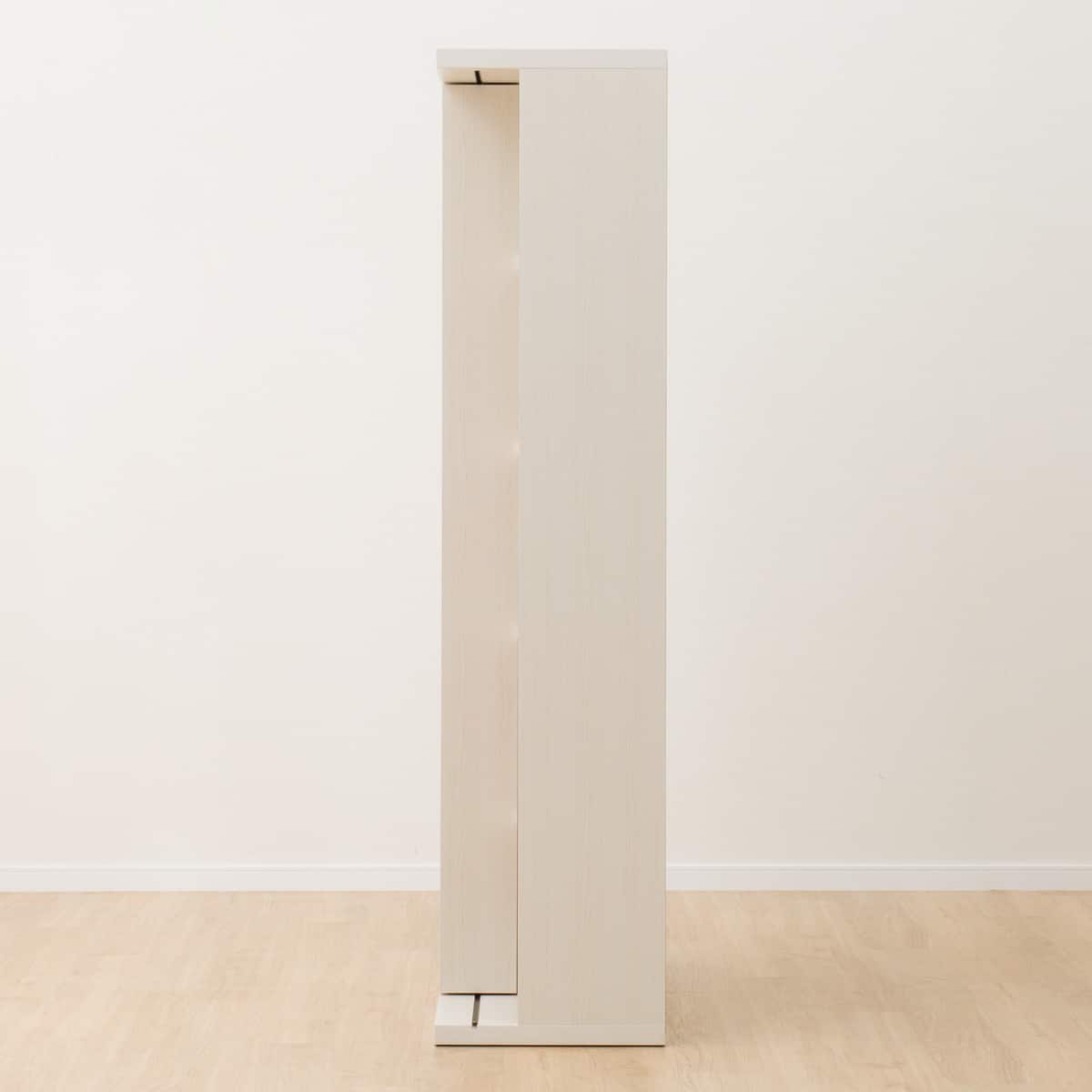 美品】ニトリ Wスライド本棚 (M BS003 WW) 180cm L字金具付 Wスライド