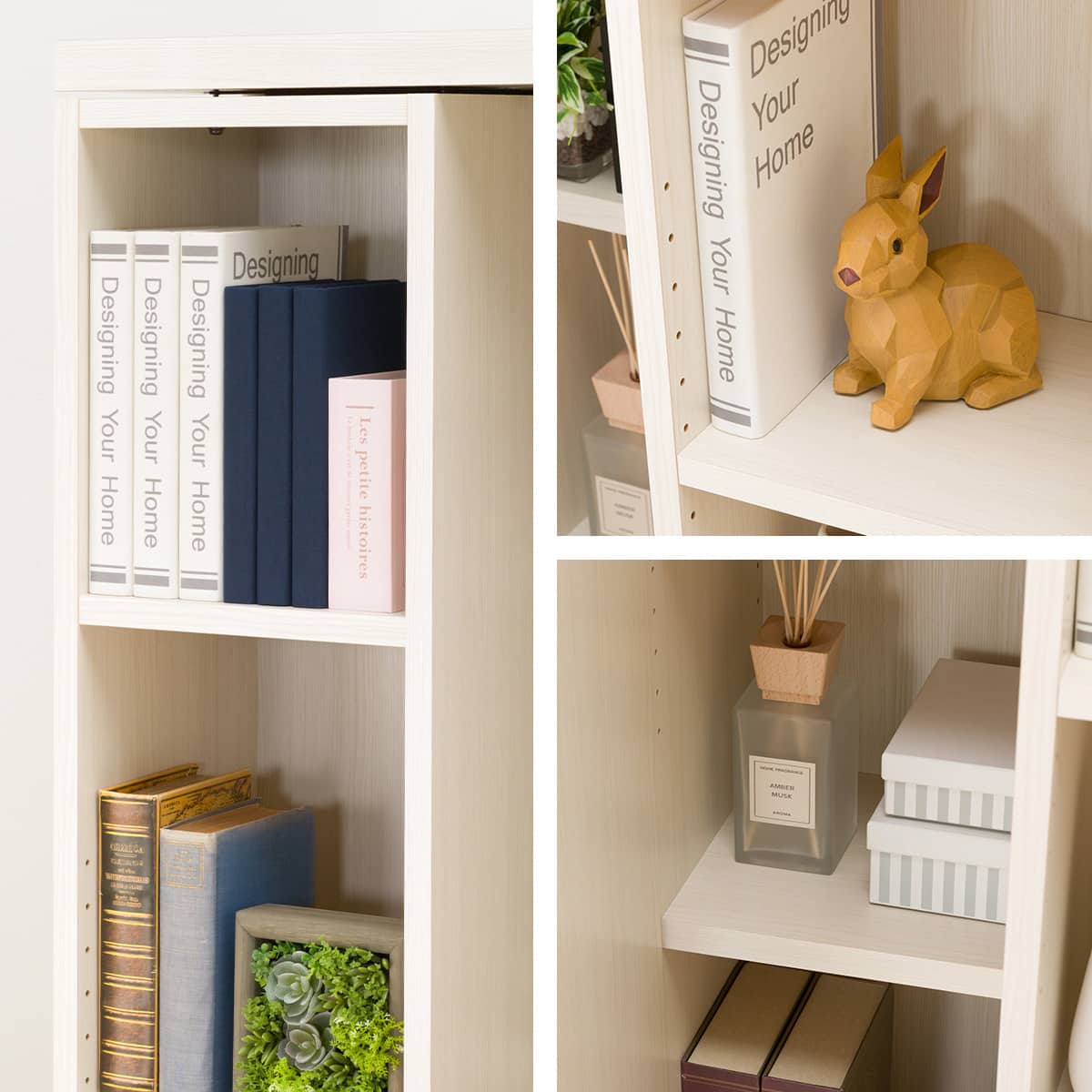 Wスライド本棚(L BS004 WW) | ニトリネット【公式】 家具・インテリア通販