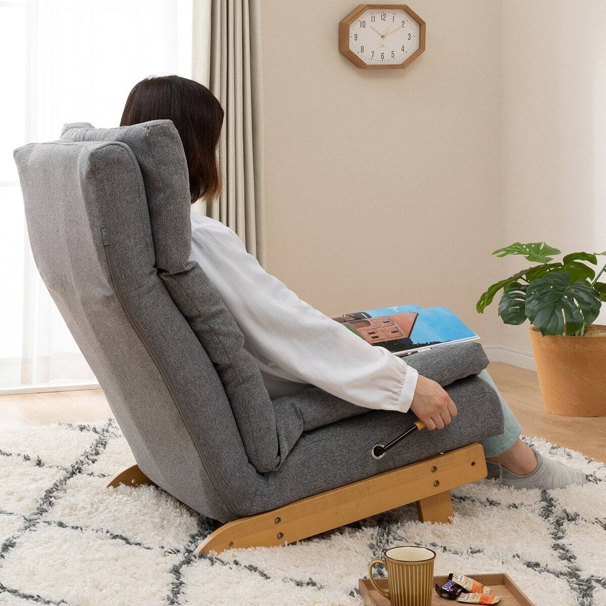 リクライナーソファ(KJ-1 GY/NA 右レバー) | ニトリネット【公式